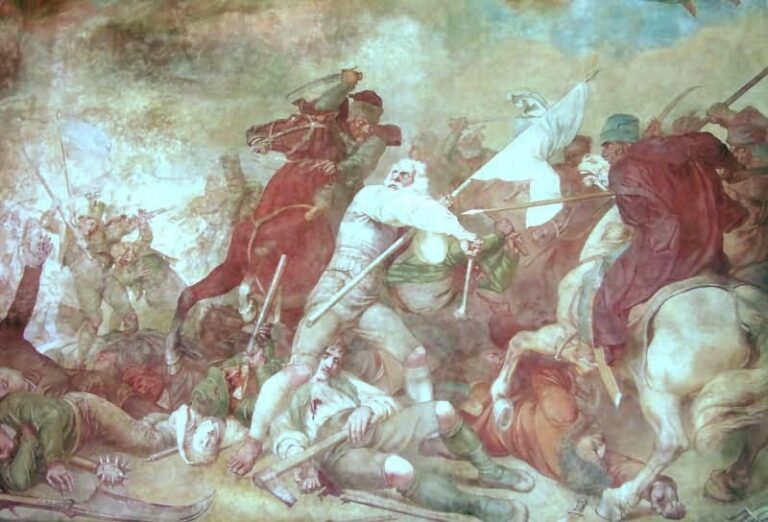 Munich Sendling Fresco Old Church St Margaret Detail